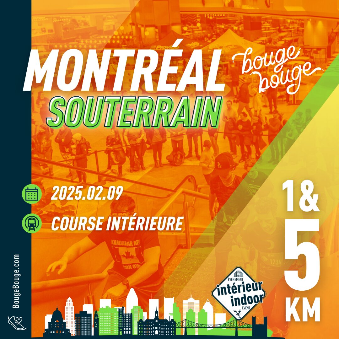 Montréal souterrain running course