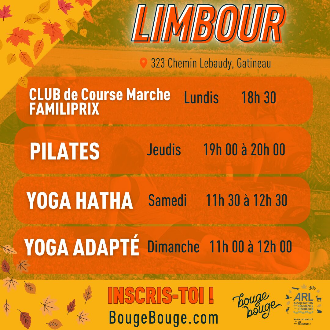 Yoga pilates ville gatineau limbour club course