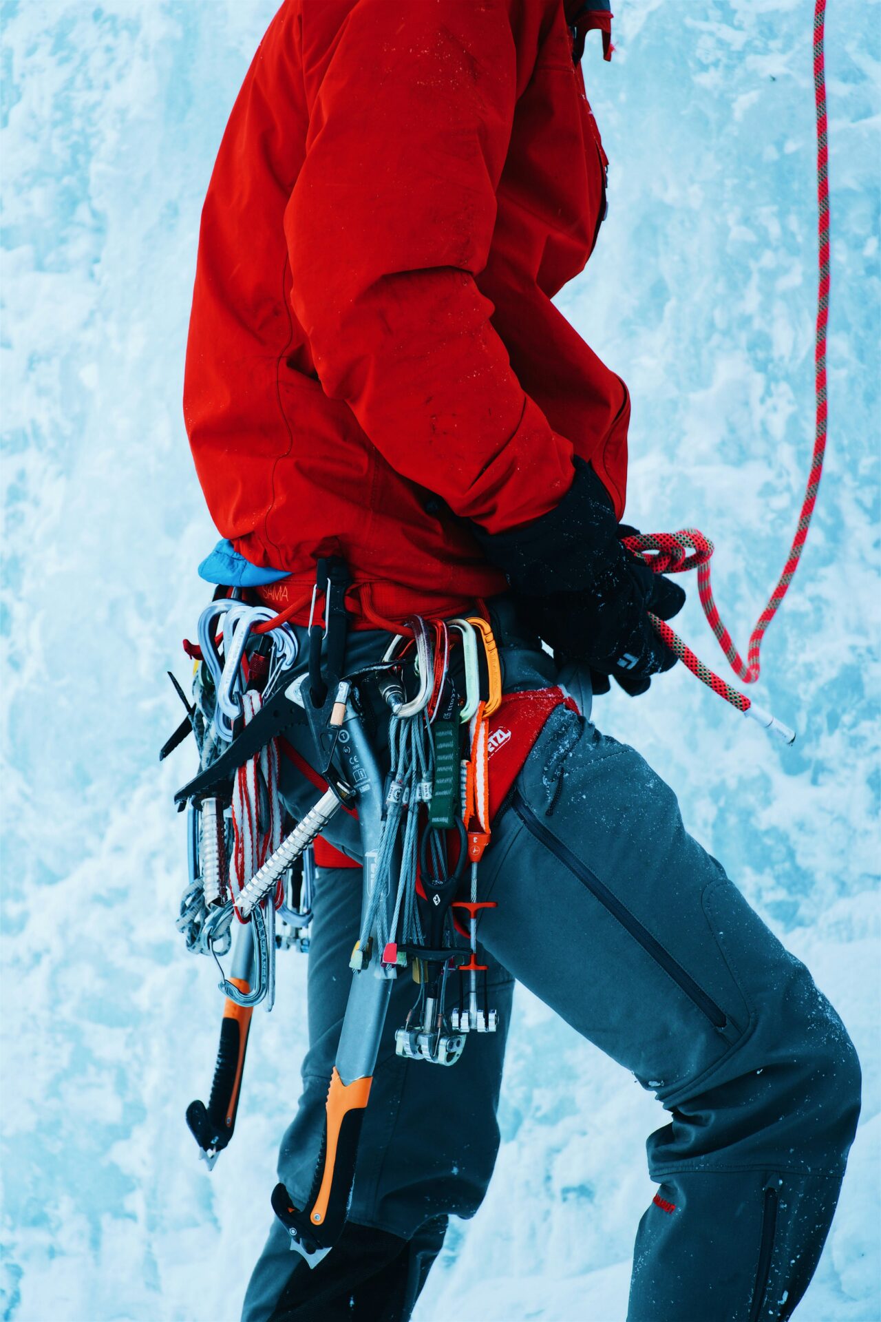 matériel d'escalade de glace