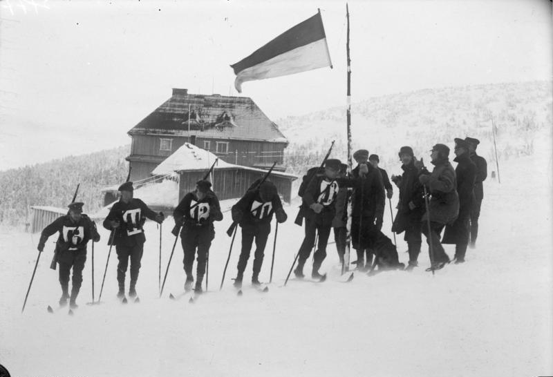 Patrouille militaire Allemande à ski